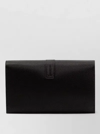 Tom Ford Small Leather Goods Wallet With Shoulder Strap In Purple