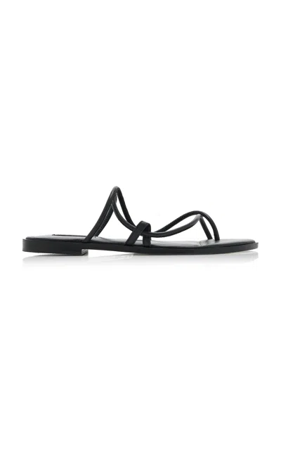 A.emery Silas Leather Sandals In Black