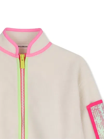 Billieblush Sequin-embellished Zip-up Jacket In Pattern