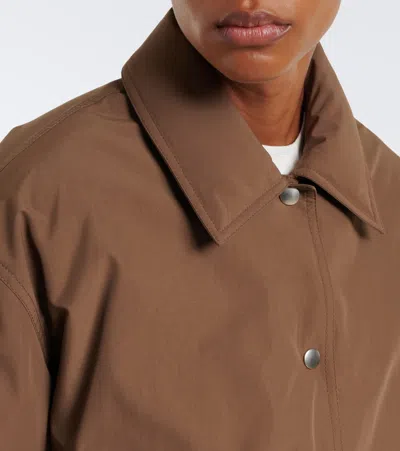 Jil Sander Techincal Down Jacket In Brown