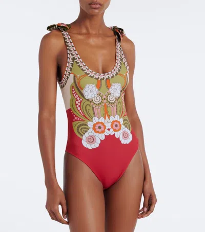 La Doublej Printed Swimsuit In Multi