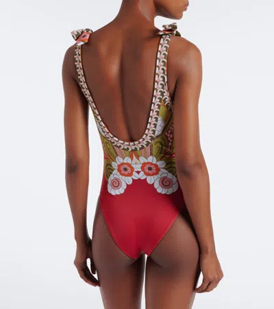 La Doublej Printed Swimsuit In Multi