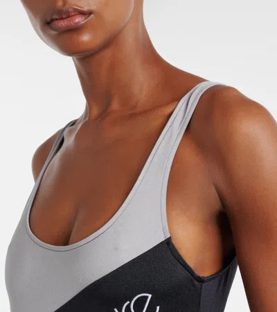 Versace Logo Swimsuit In Multi