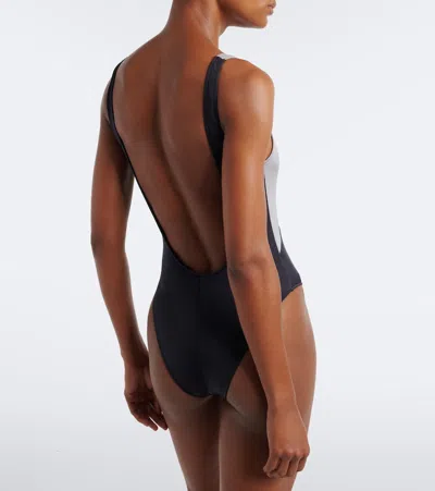 Versace Logo Swimsuit In Multi