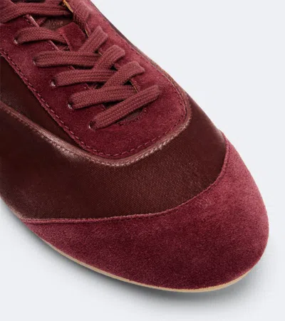 Jil Sander Etage Sneaker In Burgundy