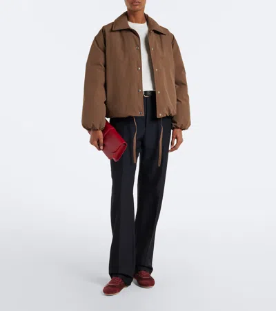 Jil Sander Etage Sneaker In Burgundy