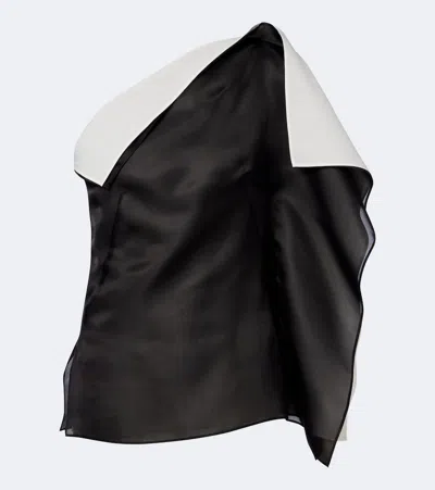 Rohe Sculptural Double-layered Top In Black