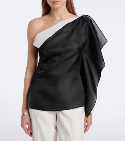Rohe Sculptural Double-layered Top In Black