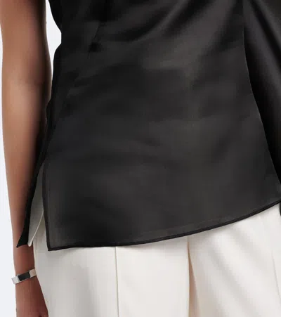 Rohe Sculptural Double-layered Top In Black
