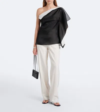 Rohe Sculptural Double-layered Top In Black