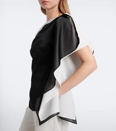 Rohe Sculptural Double-layered Top In Black