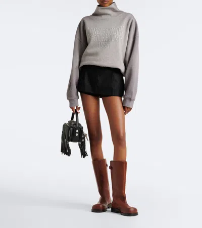Acne Studios Cotton Skort In Black