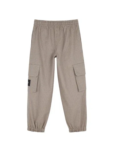 Marc Jacobs Check-pattern Cargo Pants In Brown
