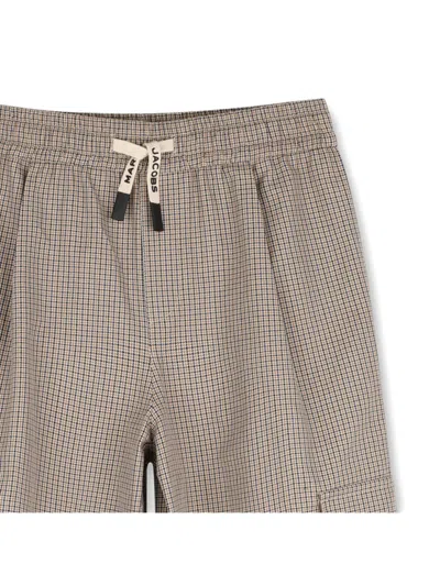 Marc Jacobs Check-pattern Cargo Pants In Brown