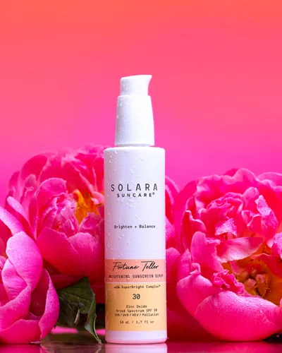 Solara Suncare Fortune Teller Brightenting Sunscreen Serum In Transparent