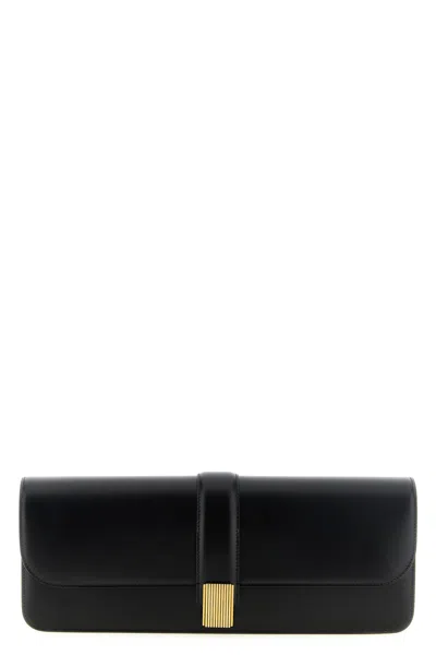 Khaite Blake Leather Clutch In Black