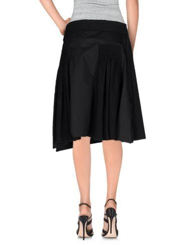 Shop Paco Rabanne Knee Length Skirt In Black