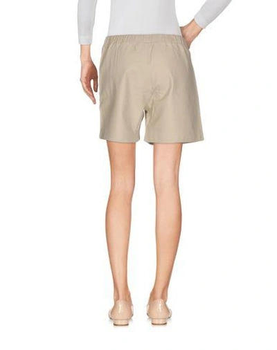 Shop Karl Lagerfeld Leather Pant In Beige
