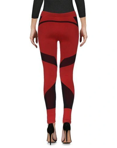 Shop Marcelo Burlon County Of Milan Leggings In Red