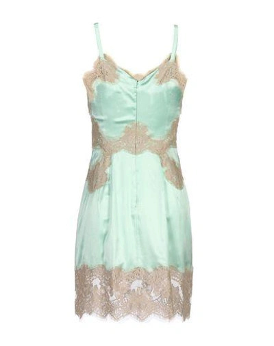 Shop Dolce & Gabbana Short Dress In Light Green