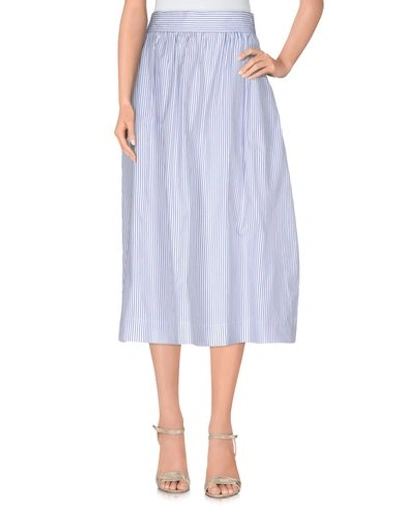 Anna Sammarone 3/4 Length Skirt In ブルー
