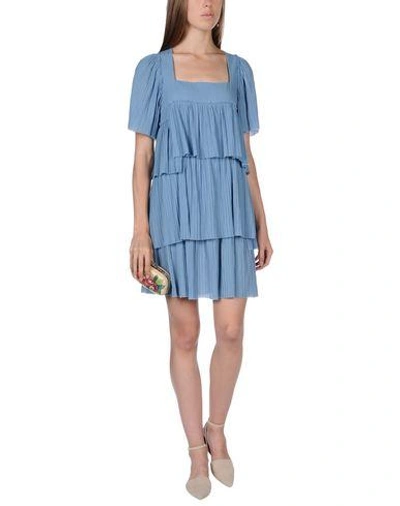 Shop Sonia Rykiel Short Dresses In Azure