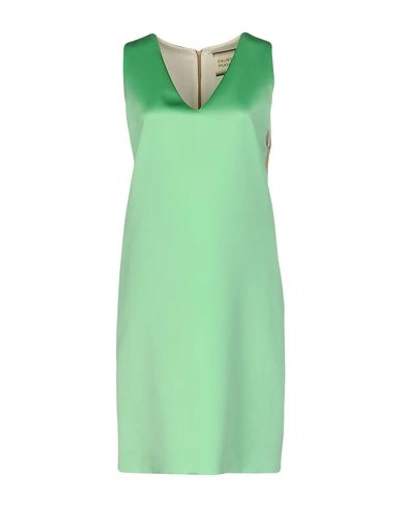 Fausto Puglisi Short Dress In Green