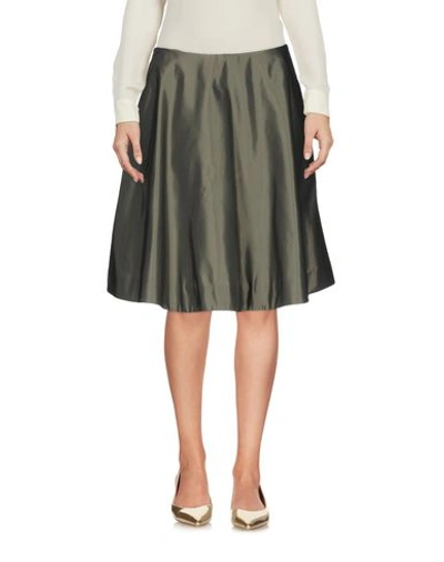 Marc By Marc Jacobs Knee Length Skirt In Military Green