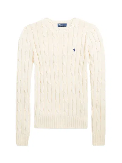 Polo Ralph Lauren Ralph Lauren Wool-cashmere Crewneck Jumper White In White