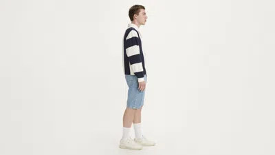 Levi's 454 Medium-blue Jean Short In Blue