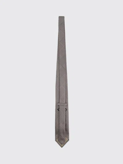 Tom Ford Silk Tie Slim Design Geometric Pattern In Gray