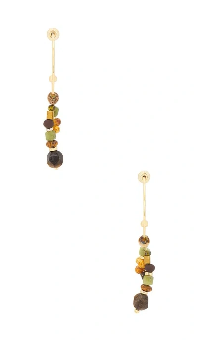 Casa Clara Daisy Drop Earrings In Multi