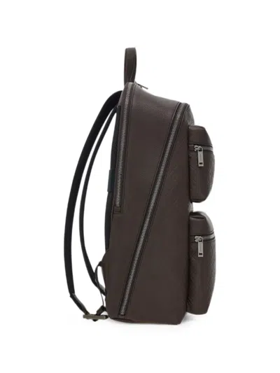 Ferragamo Monogram Backpack In Brown