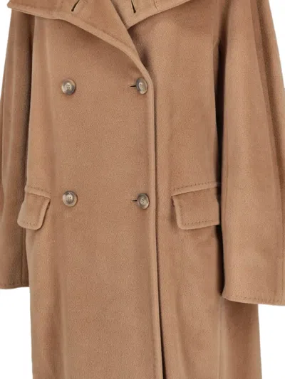 Pre-owned Max Mara Double-breasted Coat In Neutral