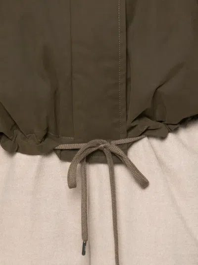 Herno Drawstring Hooded Jacket In Green