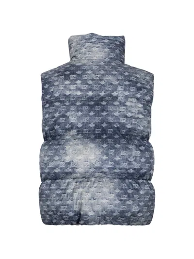 Dsquared2 D2 Monogram Down Gilet In Blue