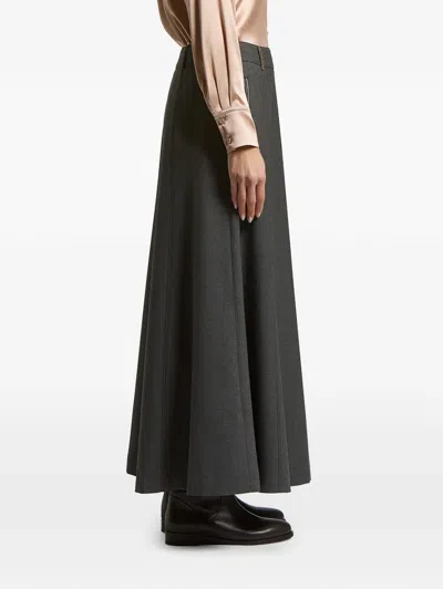 Peserico Belt-loop Maxi Skirt In Gray