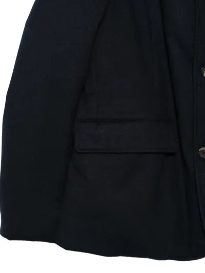 Kiton Button-fastening Flap-pockets Jacket In Black
