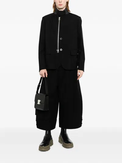Sacai Suiting Jacket In Black