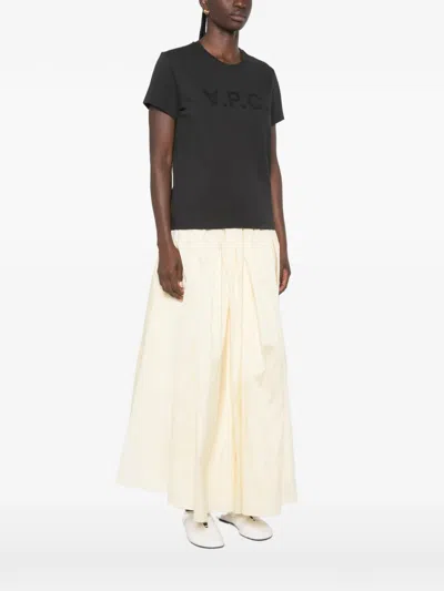 A.p.c. A. P.c. Logo-print T-shirt In Black