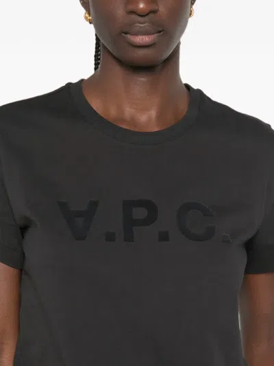 A.p.c. A. P.c. Logo-print T-shirt In Black