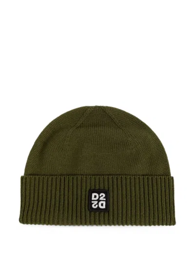Dsquared2 Logo-patch Knit Set In Green
