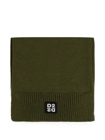 Dsquared2 Logo-patch Knit Set In Green