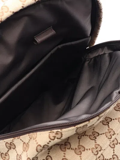 Pre-owned Gucci 2000-2015 Gg Canvas Backpack In Neutral