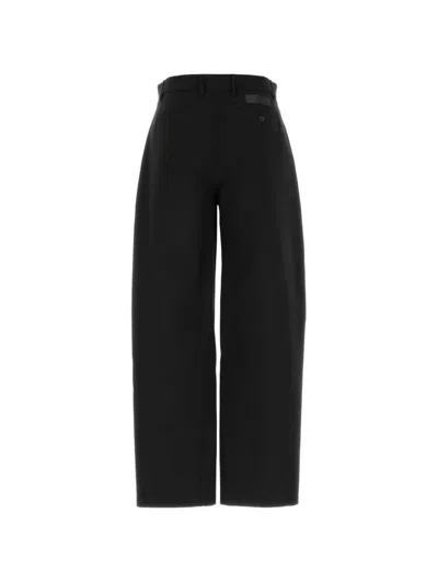 Givenchy Couture-seam Cotton Trousers In Black