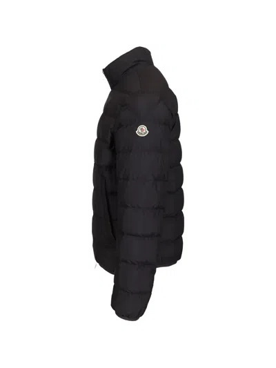Moncler Short Down Jacket Baudinet In Black