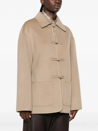 TOGGLE-FASTENING PATCH-POCKET JACKET