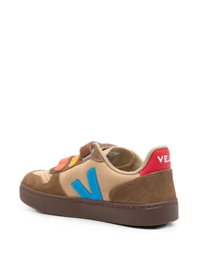 Veja Suede Touch-strap Sneakers In Multi