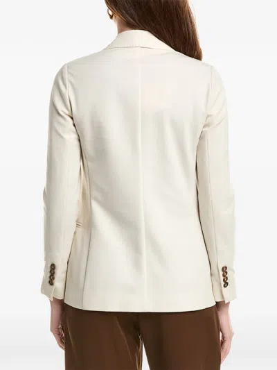 Brunello Cucinelli Double-breasted Blazer In Neutral