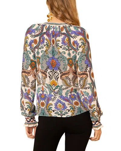 Hale Bob Whitley Silk Top In Multi
